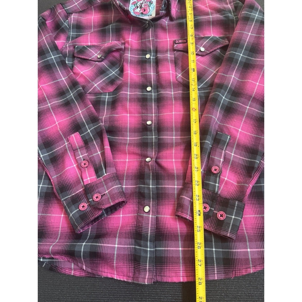 Dixxon Flannel Company Shirt Women's XL The Fighter  Pearl Snap Flannel - Picture 3 of 5